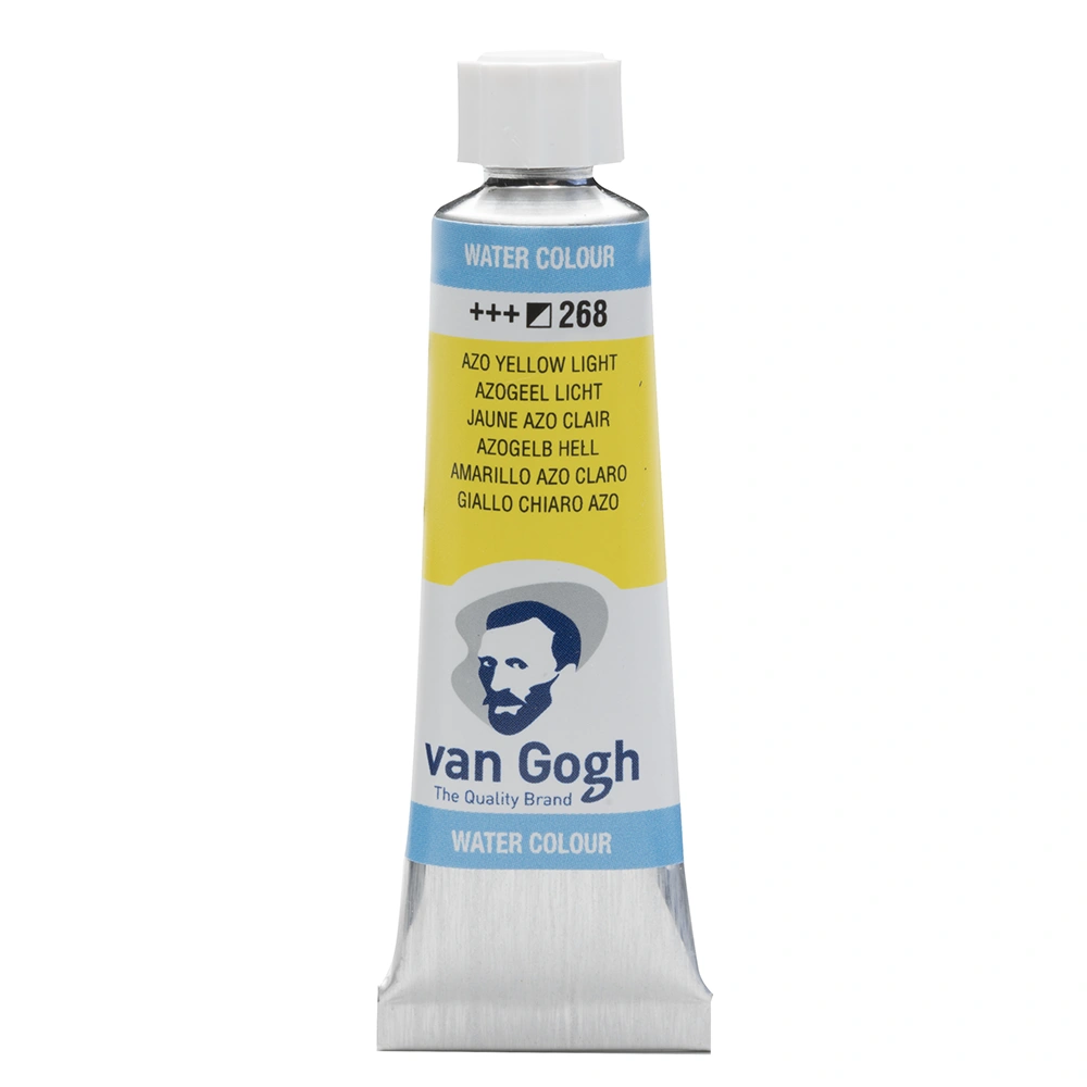 Краски акварельные "Van Gogh", 268 желтый светлый AZO, 10 мл, туба