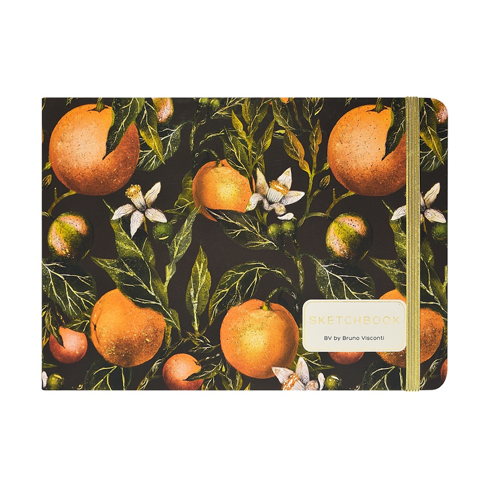 Скетчбук "Flora. Paradise. Oranges", 14.6х21.3 см, 100 г/м2, 100 листов, разноцветный - 2