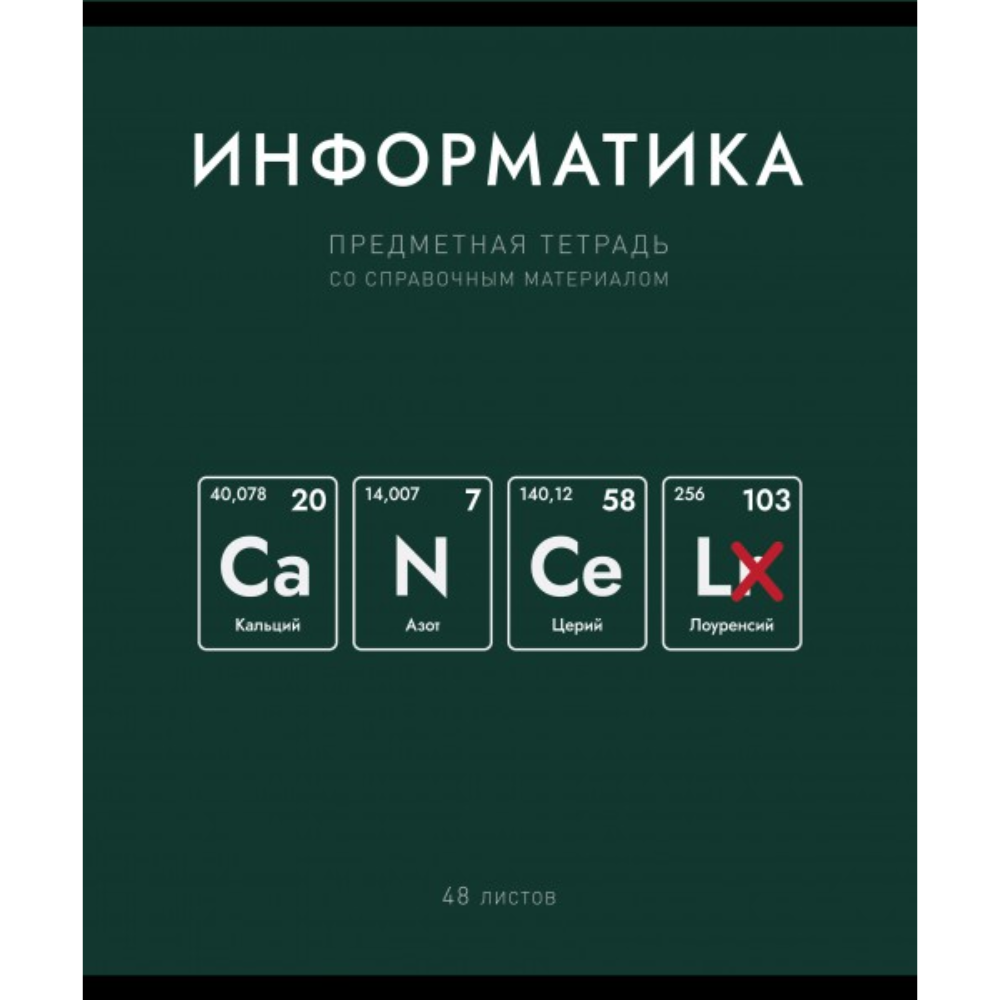 Тетрадь предметная "Нахимичили. Информатика", А5, 48 листов, клетка