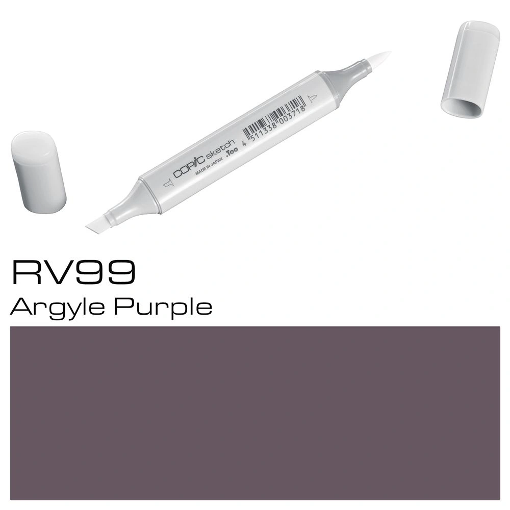 Маркер перманентный "Copic Sketch", RV-99 аргайл фиолетовый