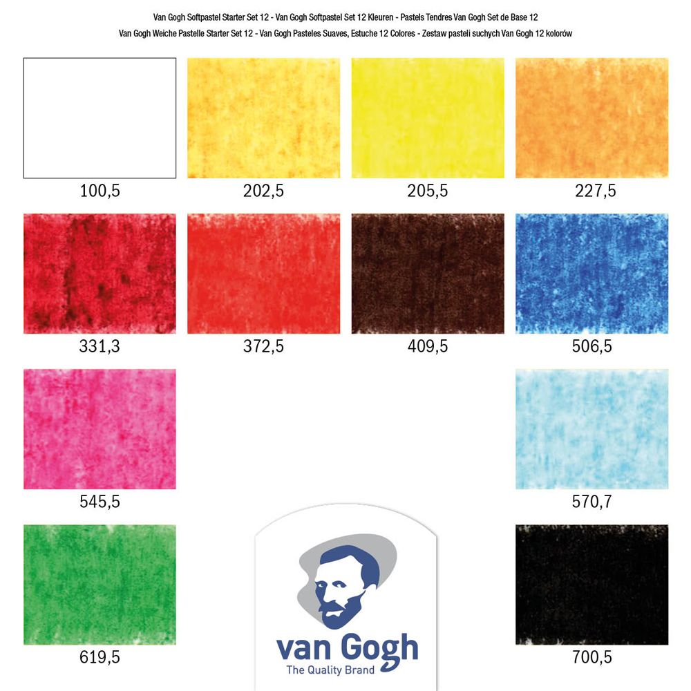 Набор мягкой пастели "Van Gogh", начальный, 12 цветов - 3