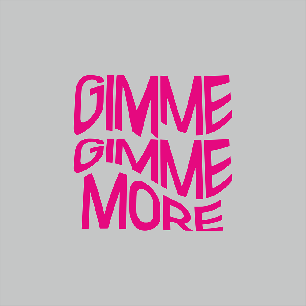 Бутылка «Gimme more» с карабином, серебристый, с брелоком, цвет прозрачный с печатью - 2