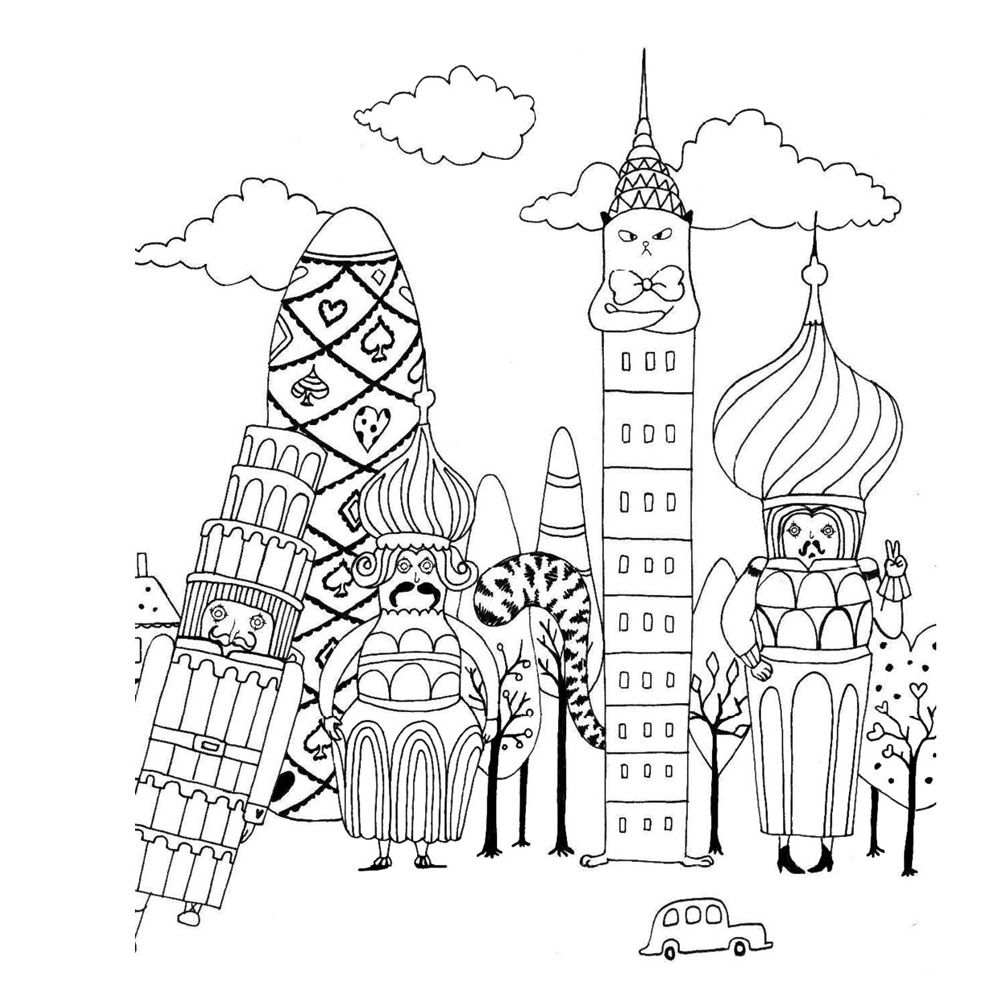 Раскраска "Миллион котов" - 4