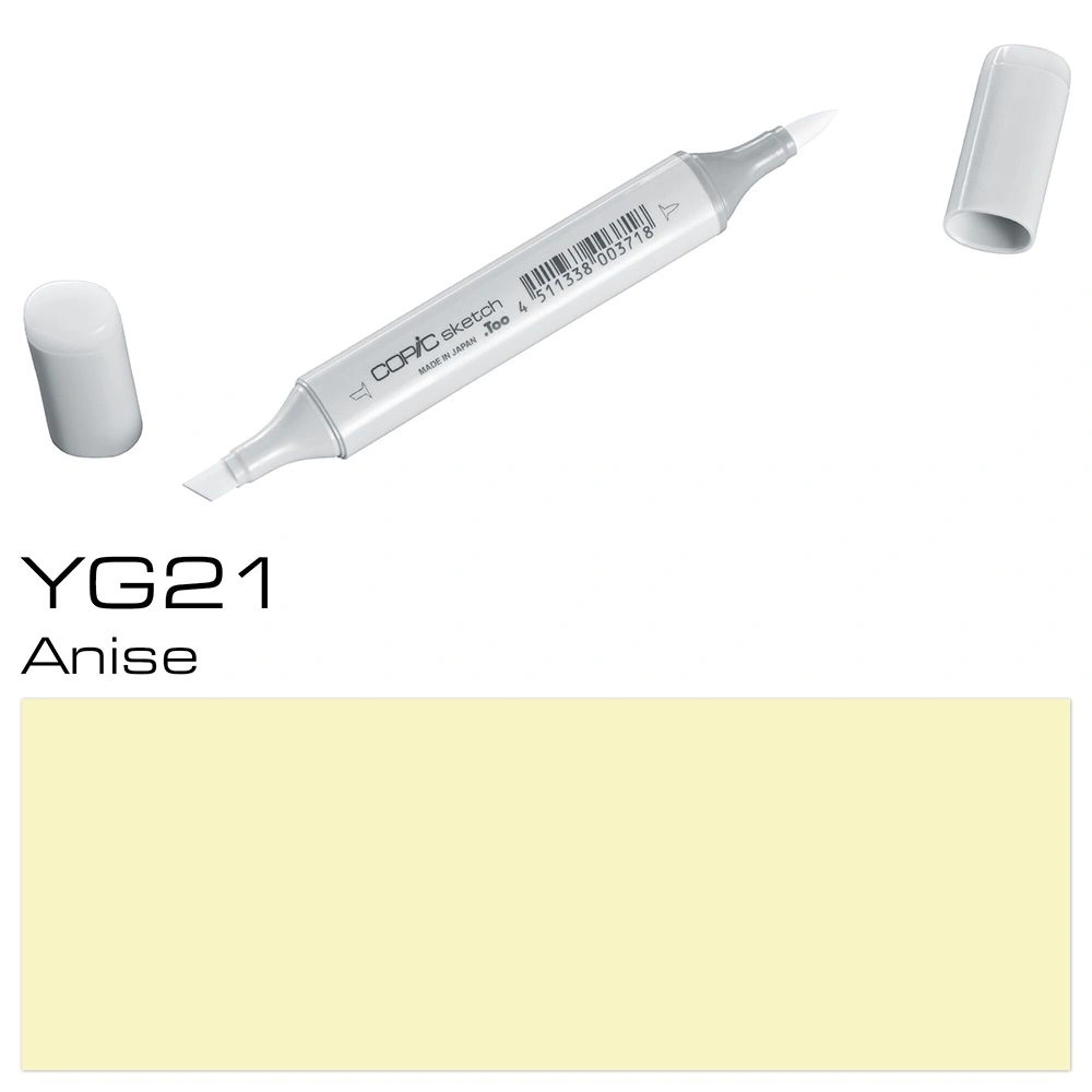 Маркер перманентный "Copic Sketch", YG-21 анис