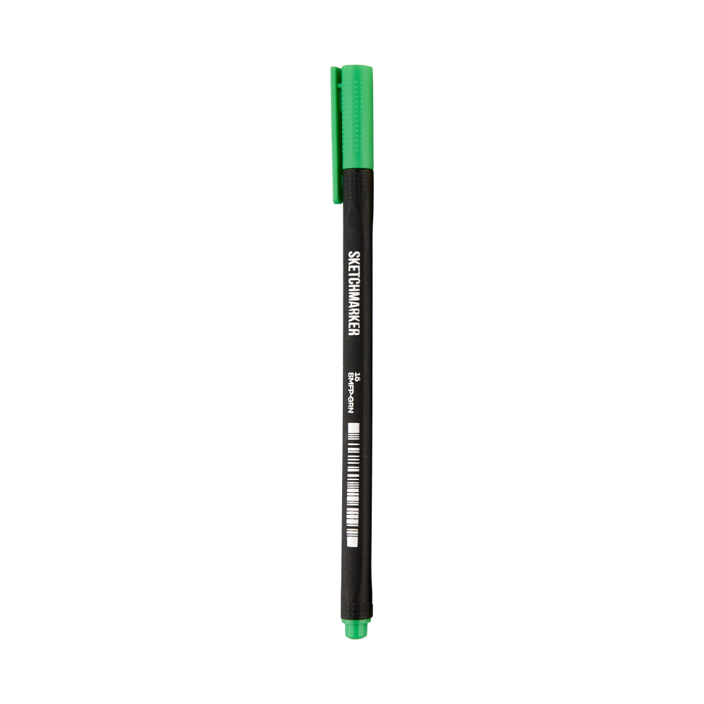 Ручка капиллярная "Sketchmarker Artist fine pen", 0.4 мм, зеленый
