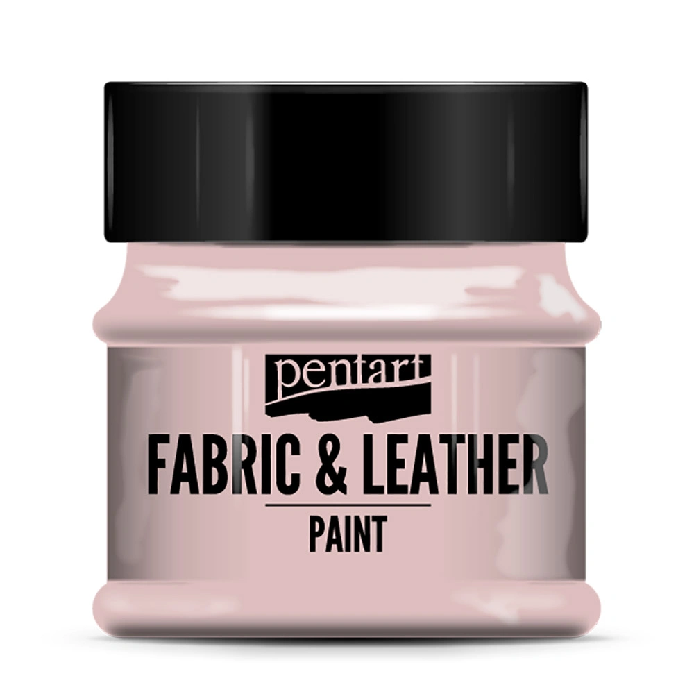 Краска для текстиля "Pentart Fabric & Leather paint", 50 мл, розовый