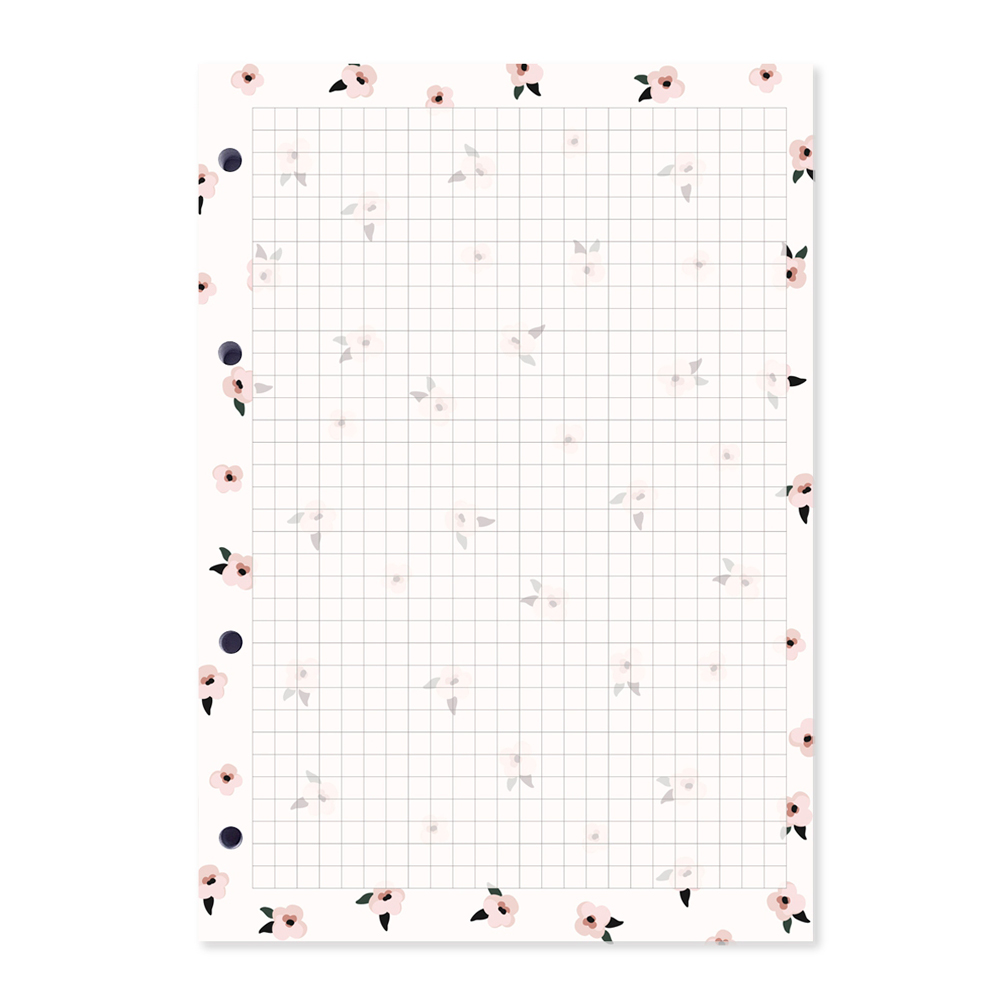 Сменный блок для тетради на кольцах "Pretty", A5, 50 листов, клетка 