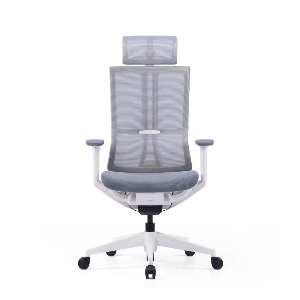 Кресло для руководителя SitZone E-303-001A-P1-WH сетка, серый - 2