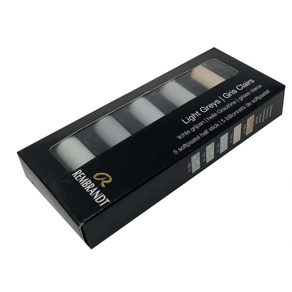 Набор мягкой пастели "Rembrandt Half Pastel", 5 цветов, светлые серые - 3
