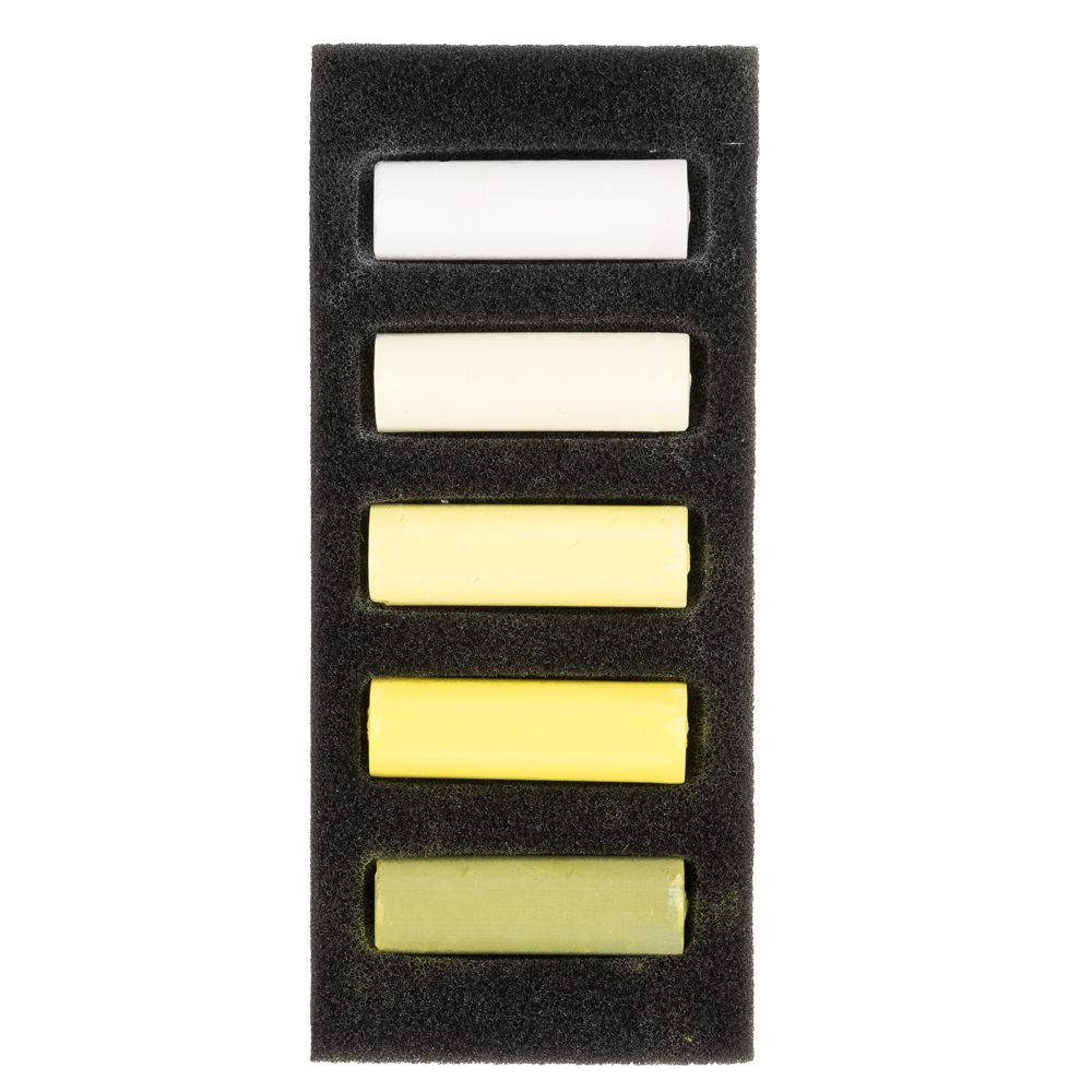 Набор мягкой пастели "Rembrandt Half Pastel", 5 цветов, холодные желтые - 2