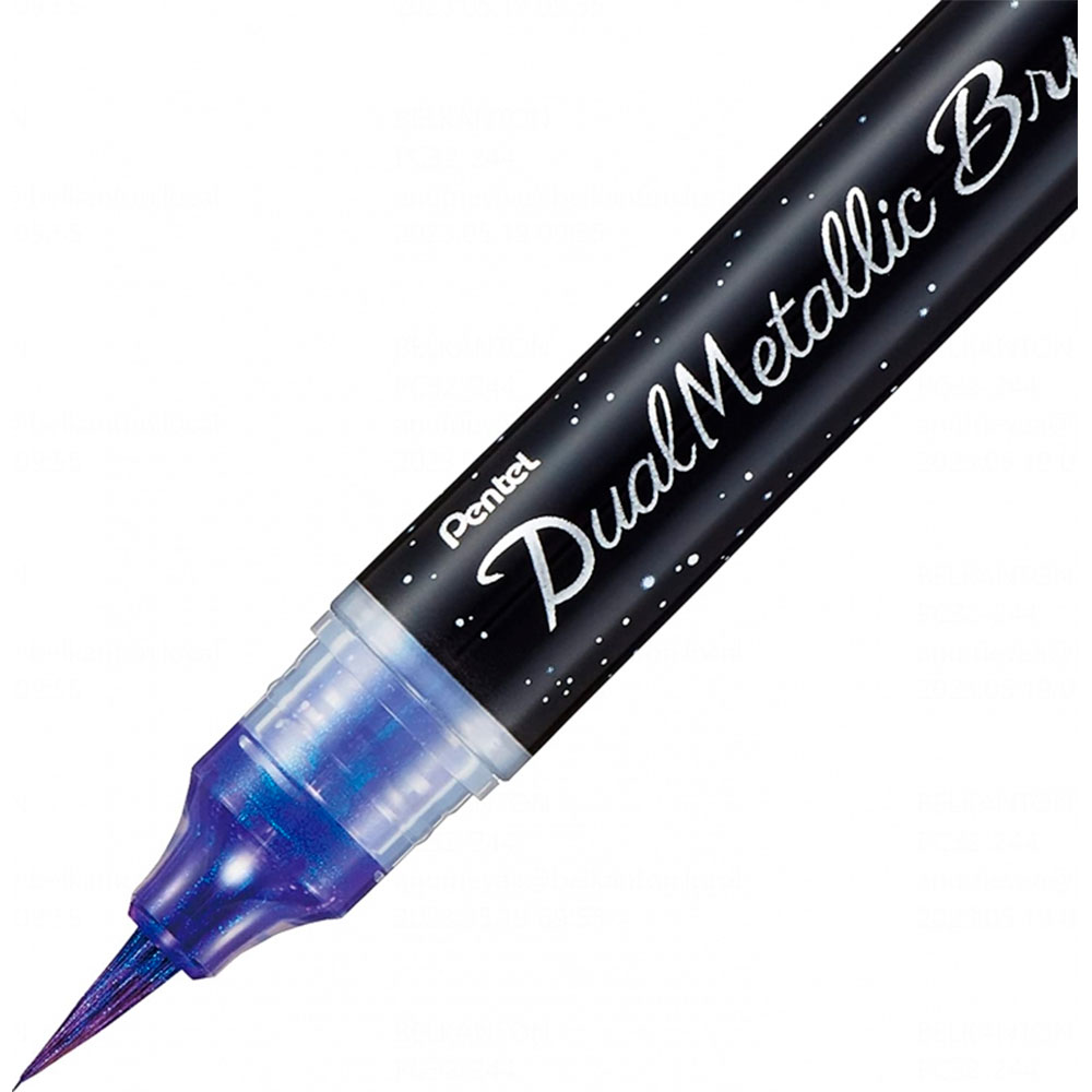 Маркер-кисть "Dual Metallic Brush", фиолетовый металлик - 2