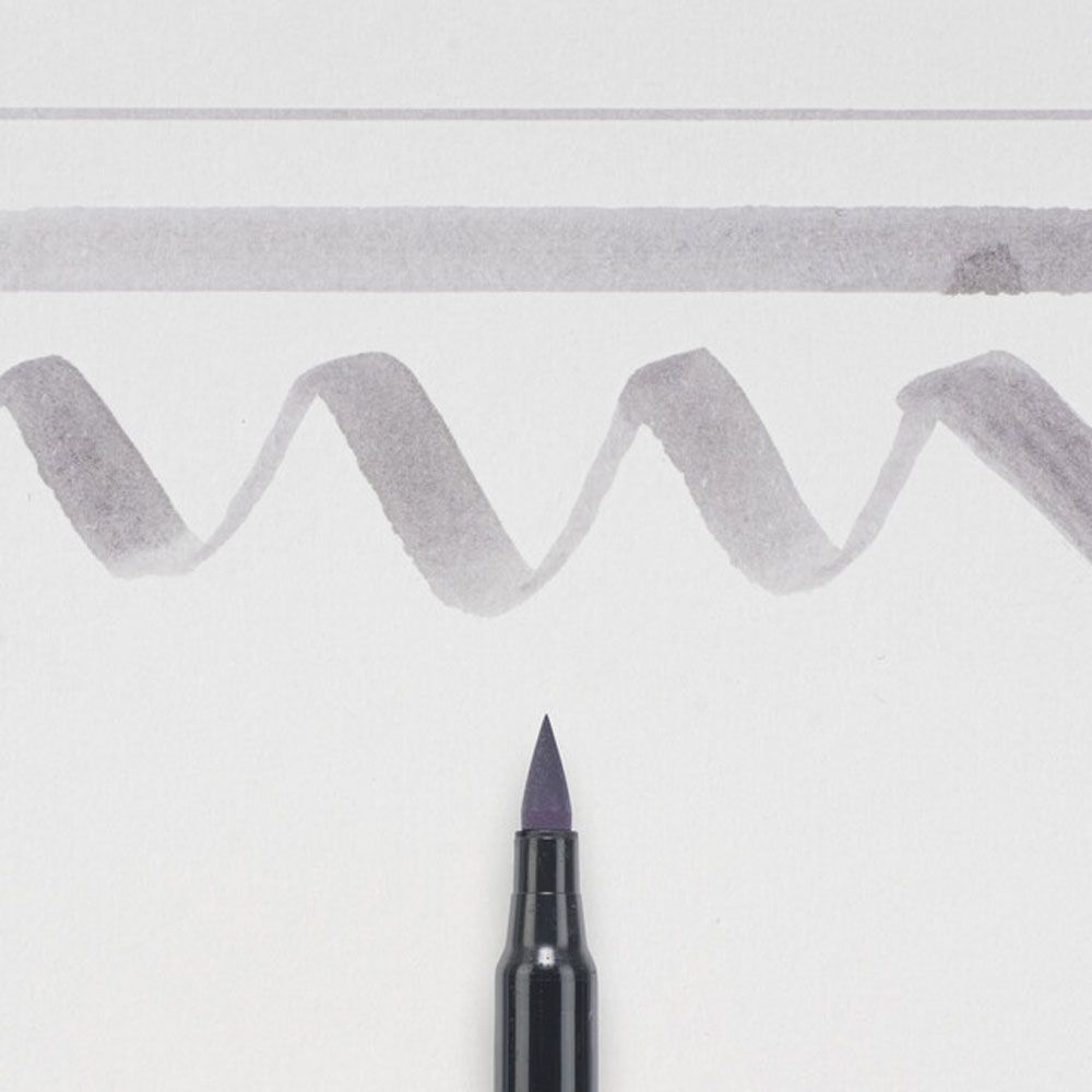 Маркер акварельный "Koi Color Brush", теплый светло-серый - 2