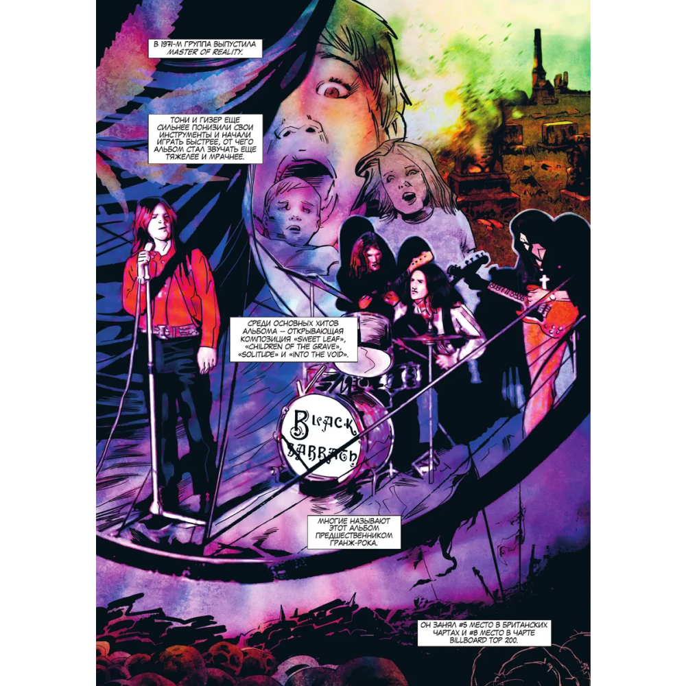 Книга "Оззи Осборн и Black Sabbath. Биография в комиксах", Тодд Мэтти - 6