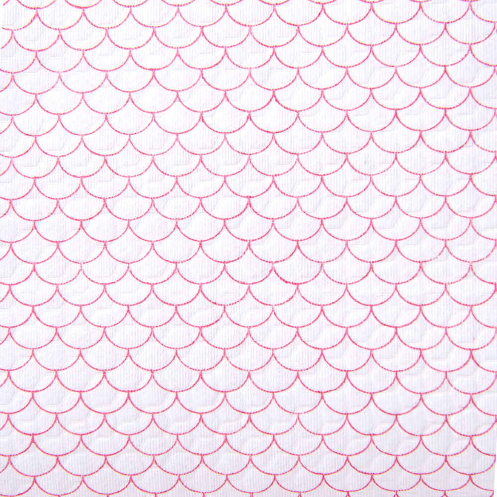 Салфетка из целлюлозы "Celina clean fish print", 33x42 см, 25 шт/рул, красный - 2