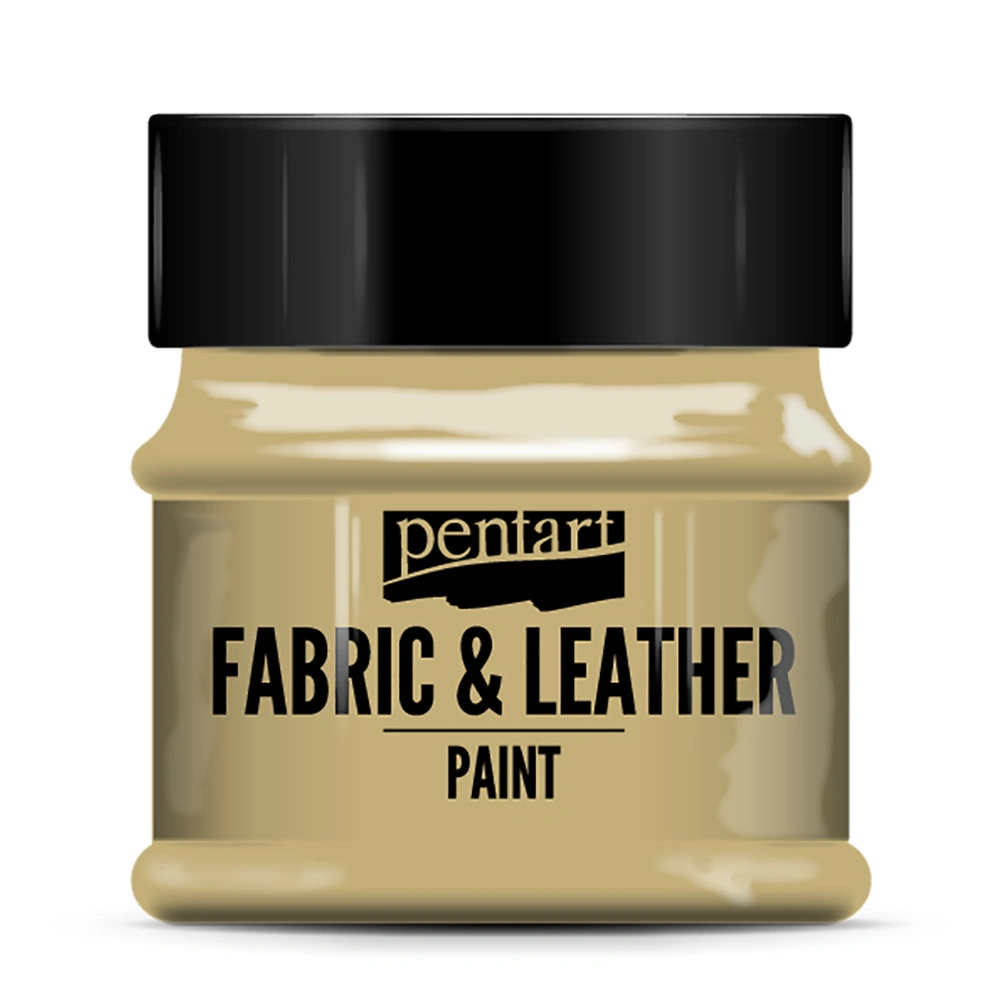 Краска для текстиля "Pentart Fabric & Leather paint", 50 мл, светло-коричневый