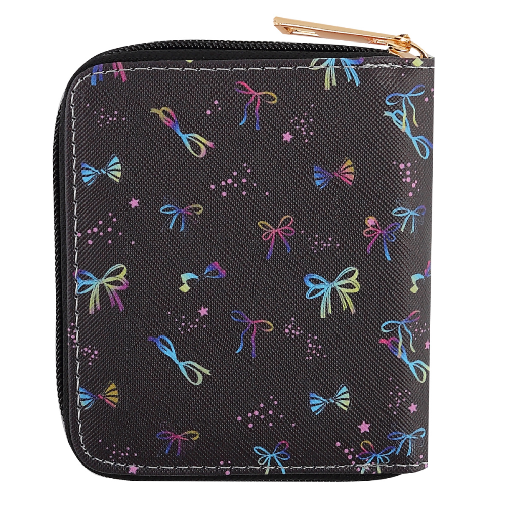 Кошелек "Bow style", 12х10 см, кожзам, черный - 2
