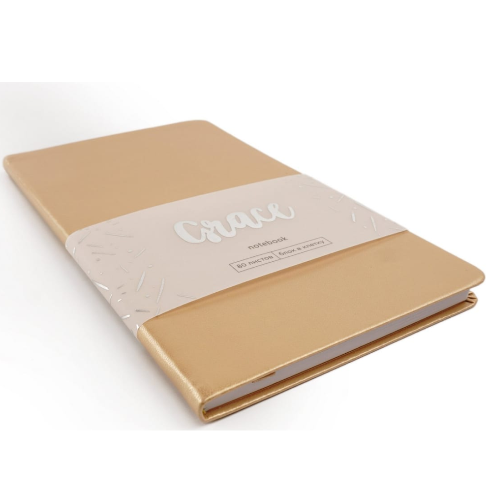 Книга записная "Grace. Золото", А5, 80 страниц  - 2