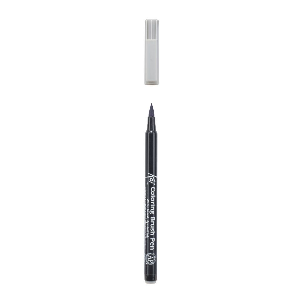 Маркер акварельный "Koi Color Brush", холодный серый - 3
