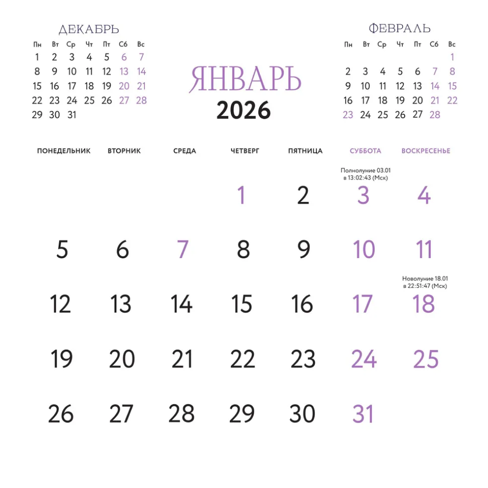Календарь настенный перекидной "Адекватный астрокалендарь" на 2026 год - 5