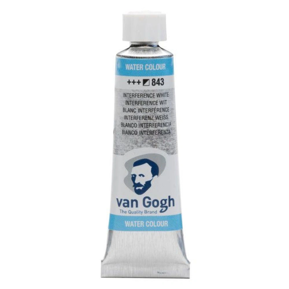 Краски акварельные "Van Gogh", 843 интеферентный белый, 10 мл, туба