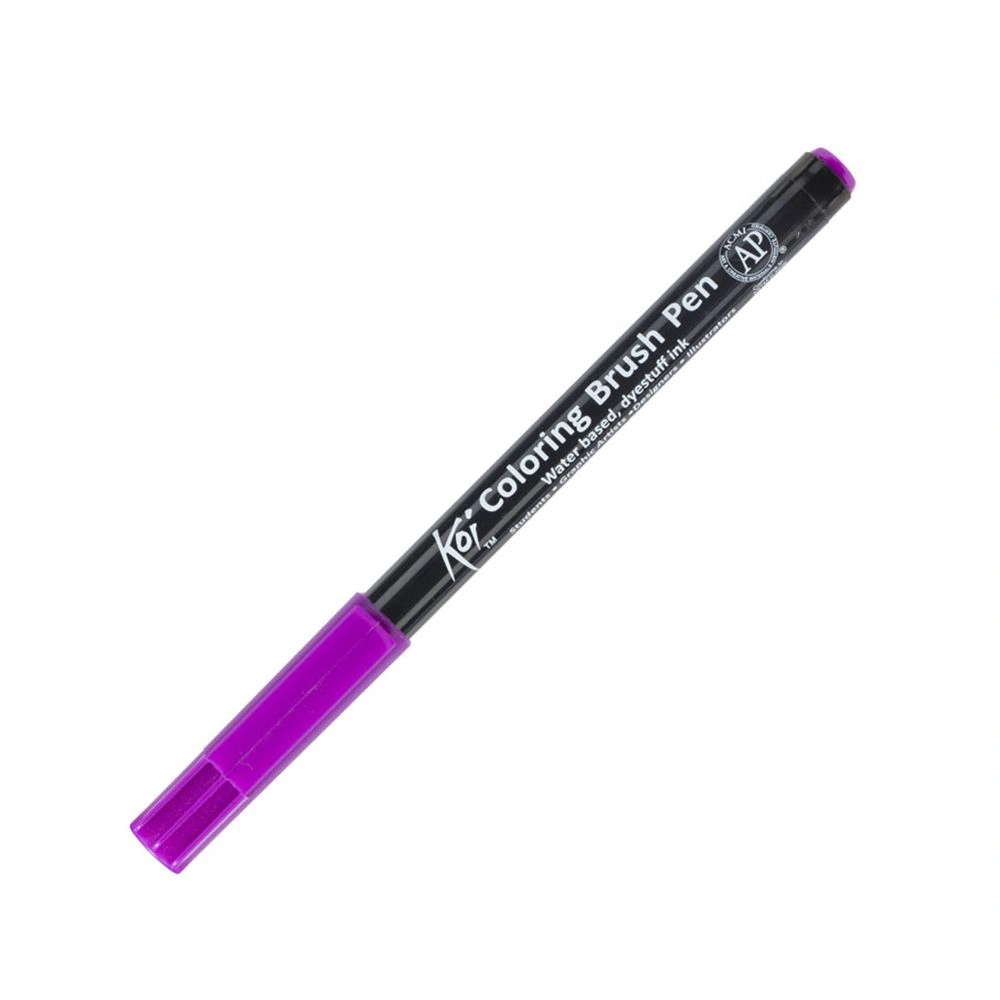 Маркер акварельный "Koi Color Brush", бордо