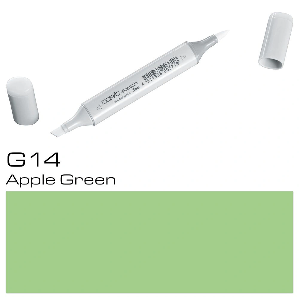 Маркер перманентный "Copic Sketch", G-14 яблочный зеленый
