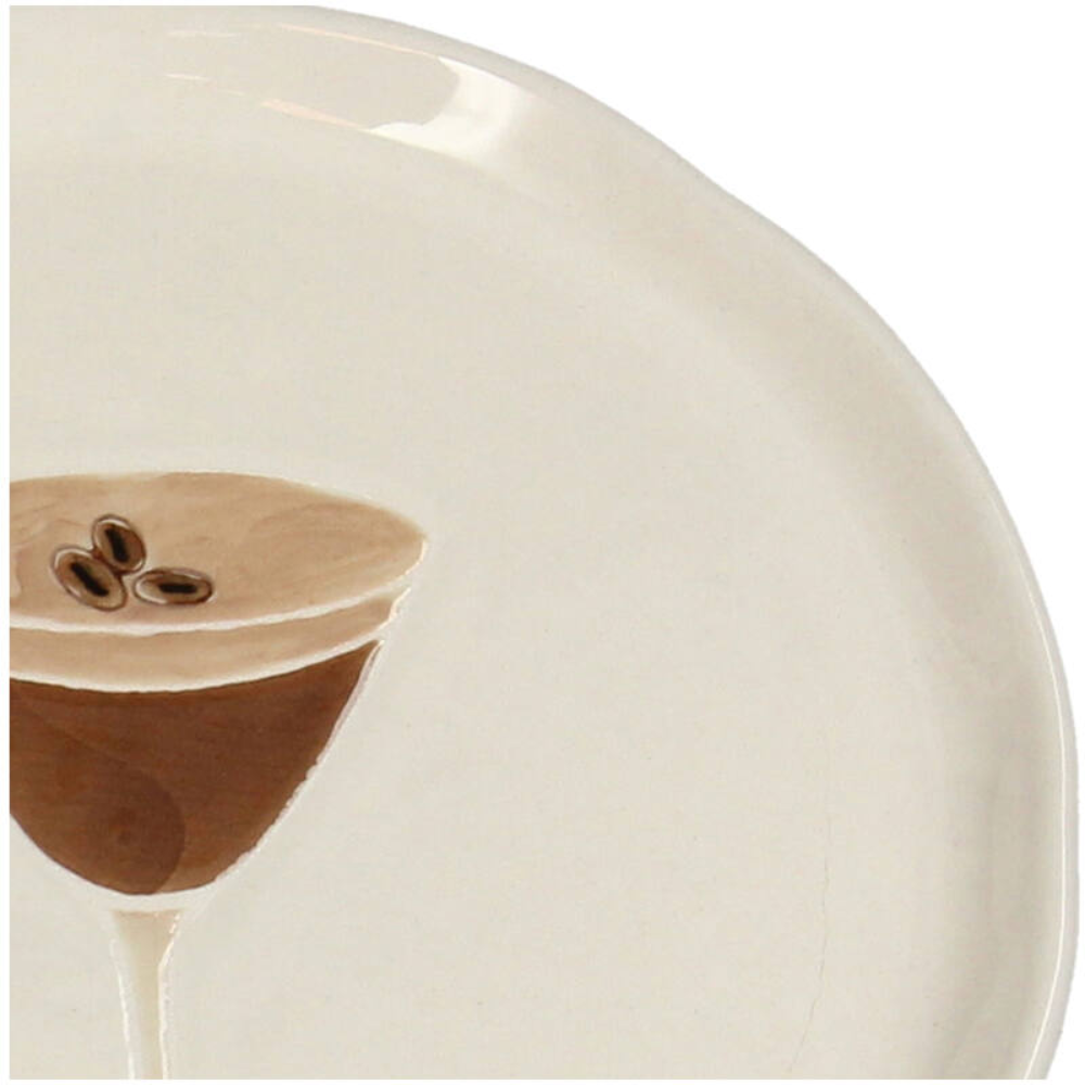 Тарелка керамическая "Espresso Martini", 13.5х13.5 см, бежевый - 2