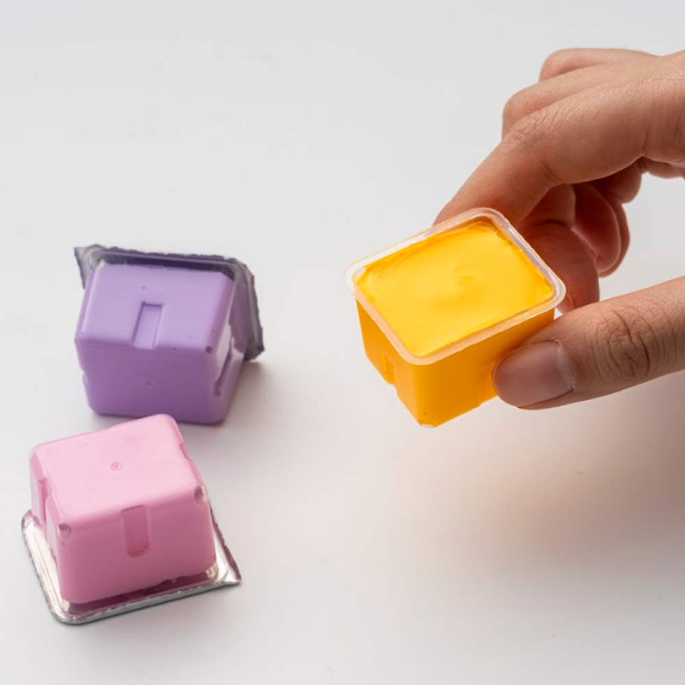 Краски гуашевые "Himi Jelly Cup. New vision", 18 цветов, кювета, розовый футляр - 5