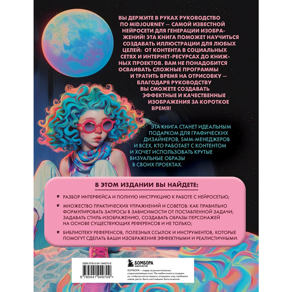 Книга "Midjourney: от промпта к иллюстрации. Полное руководство по работе с визуалом в нейросети", Евгения Хубер - 2