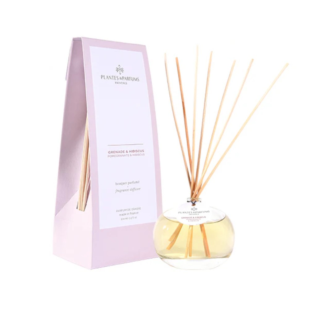 Диффузор ароматический PLANTES&PARFUMS "Pomegranate & Hibiscus", 100 мл 