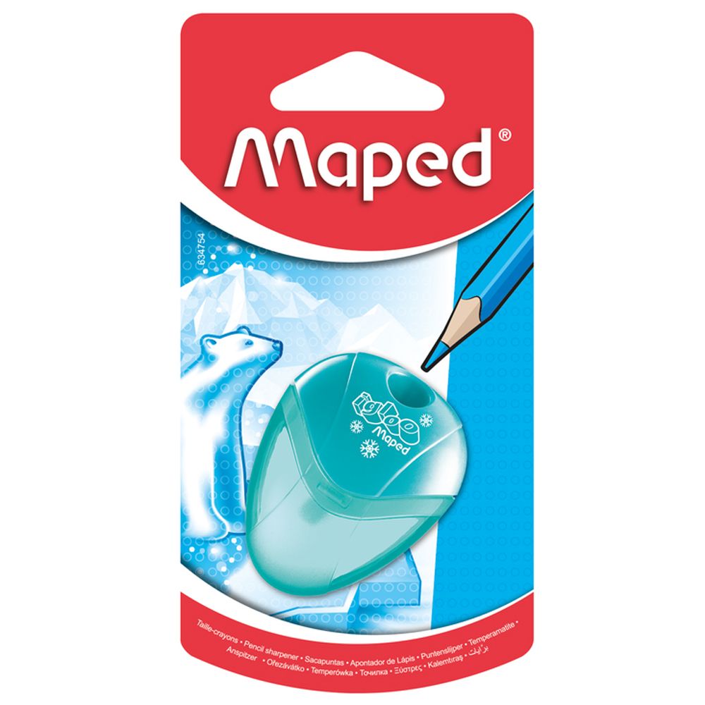Точилка Maped "I-Gloo", 1 отверстие, с контейнером, блистер - 2