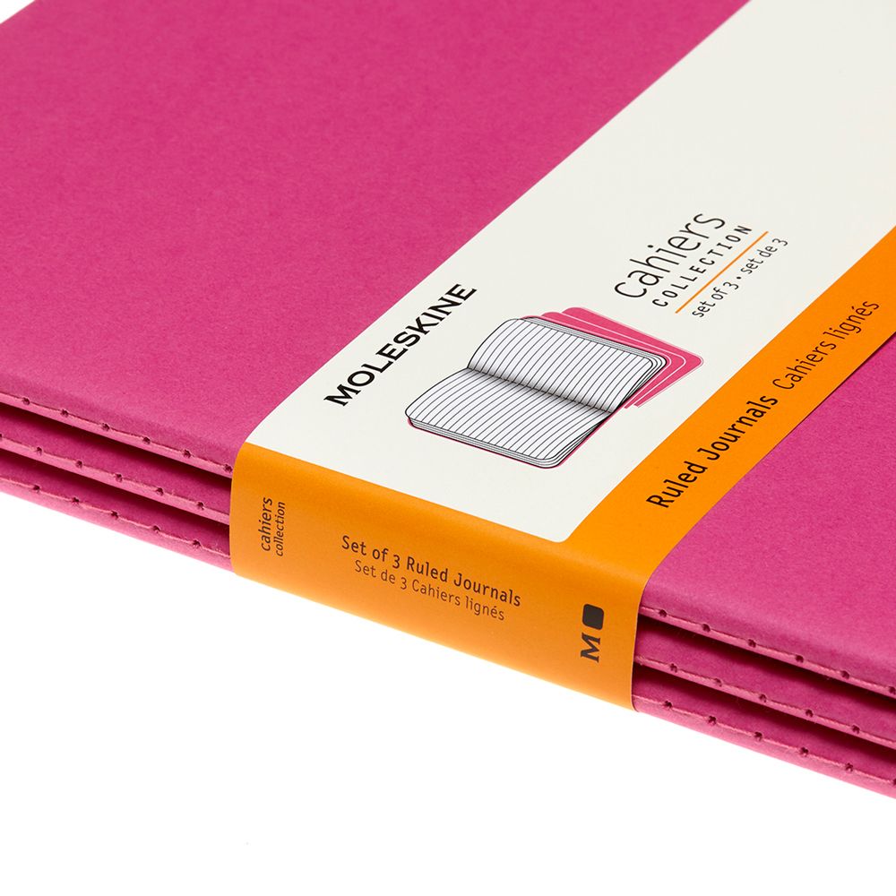 Блокнот "Cahier Journal Xlarge", А4, 190x250 мм, 60 л, 3 шт, розовый неон - 5