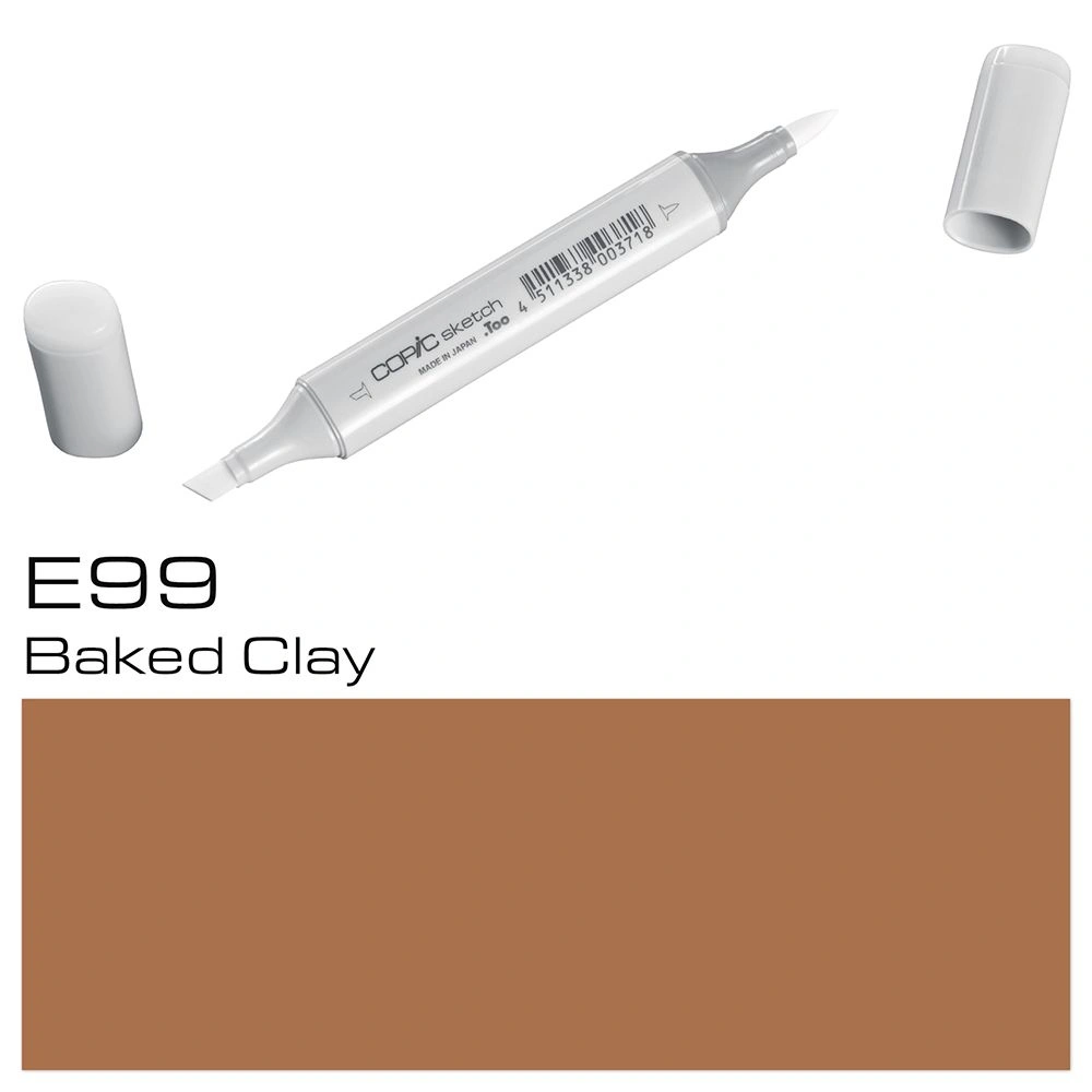 Маркер перманентный "Copic Sketch", E-99 обожженная глина