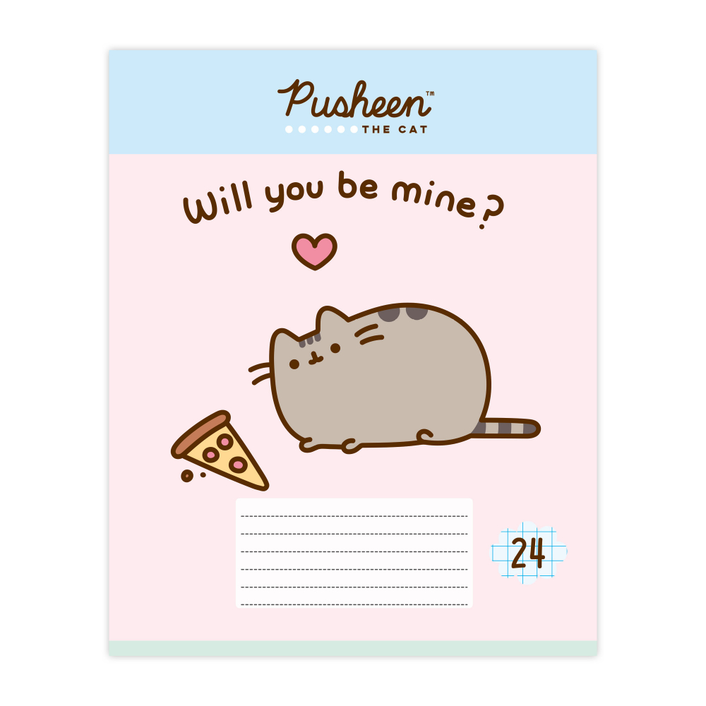 Тетрадь "Pusheen", А5, 24 листов, клетка, ассорти - 2