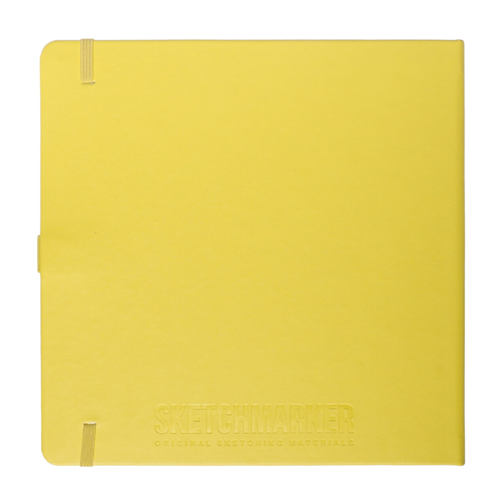 Скетчбук "Sketchmarker", 80 листов, 20x20 см, 140 г/м2, лимонный  - 2
