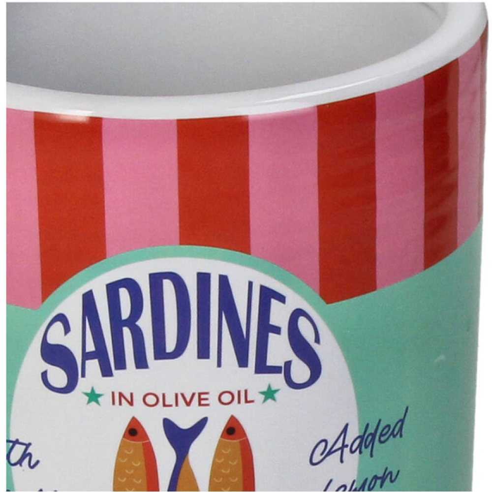 Кашпо "Sardines", фаянс, разноцветный - 2
