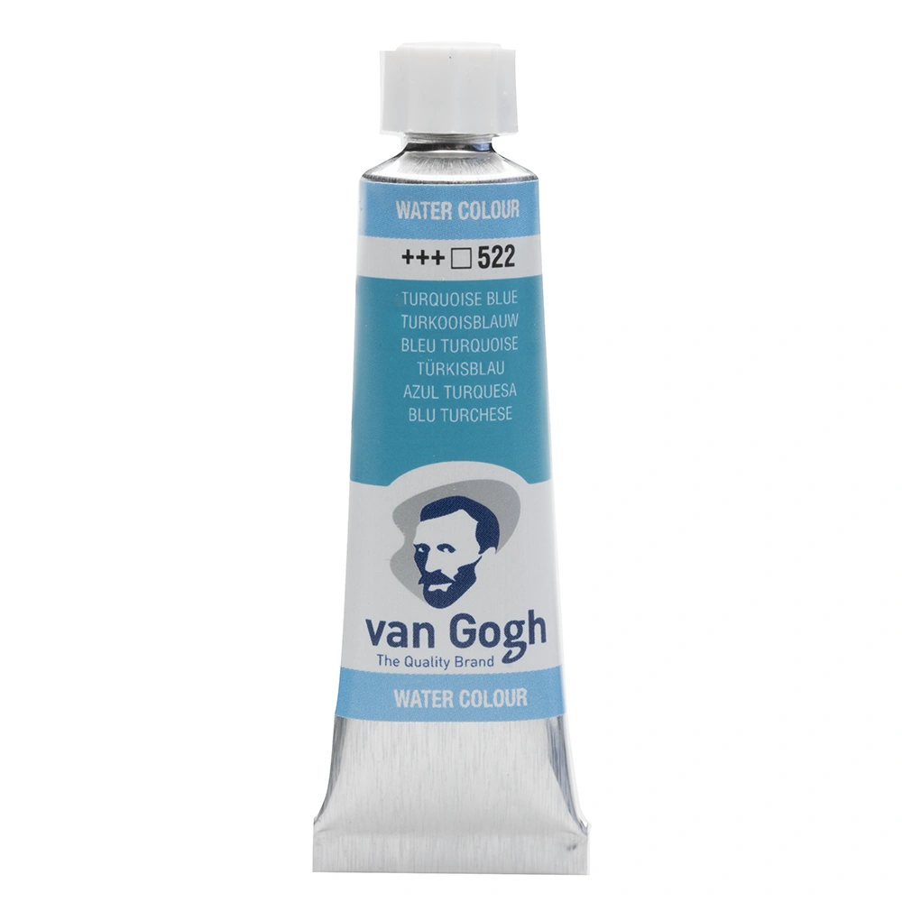 Краски акварельные "Van Gogh", 522 бирюзовый, 10 мл, туба