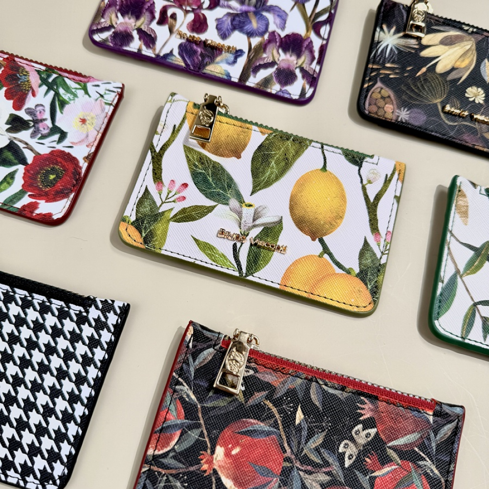 Футляр для визитных и кредитных карт "Flora. Ночные цветы", черный - 6
