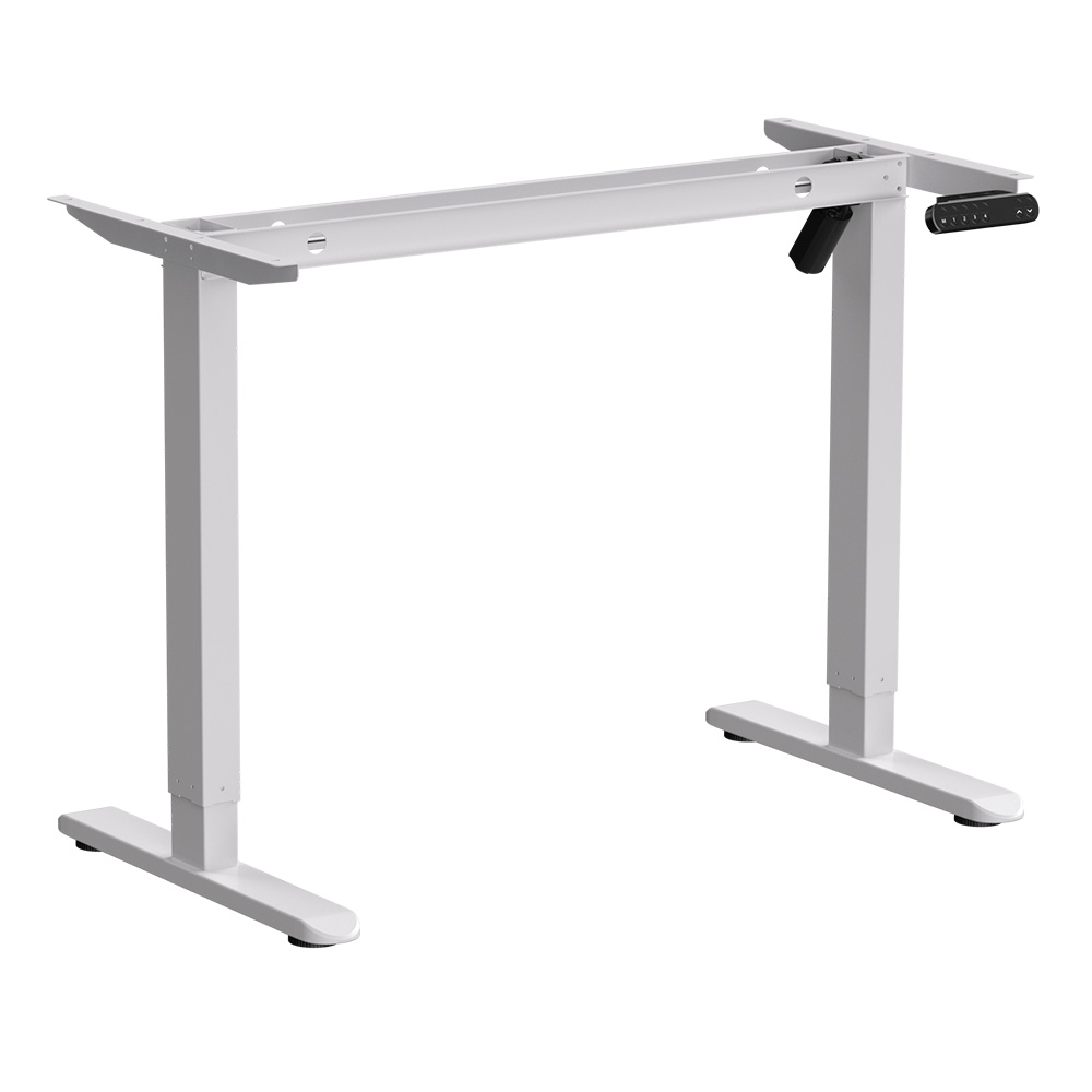 Стол с электроприводом WellDesk Basic 1200x675х18 белый/белый альпийский (9191460+9197776) - 2