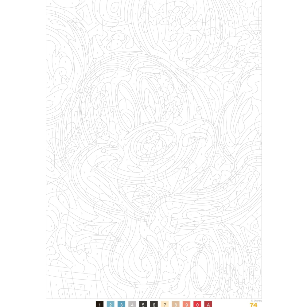 Раскраска по номерам на французском языке "Coloriages mystères Disney - Les Grands classiques. Best of" - 4