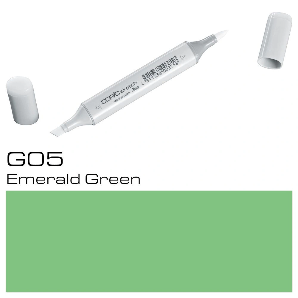 Маркер перманентный "Copic Sketch", G-05 изумрудно-зеленый