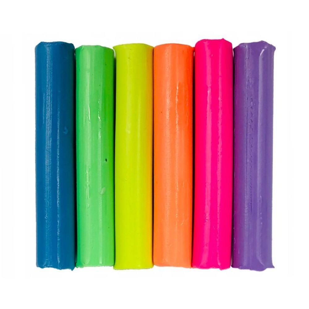Пластилин для детской лепки Colorino, 6 цветов, неоновый - 2