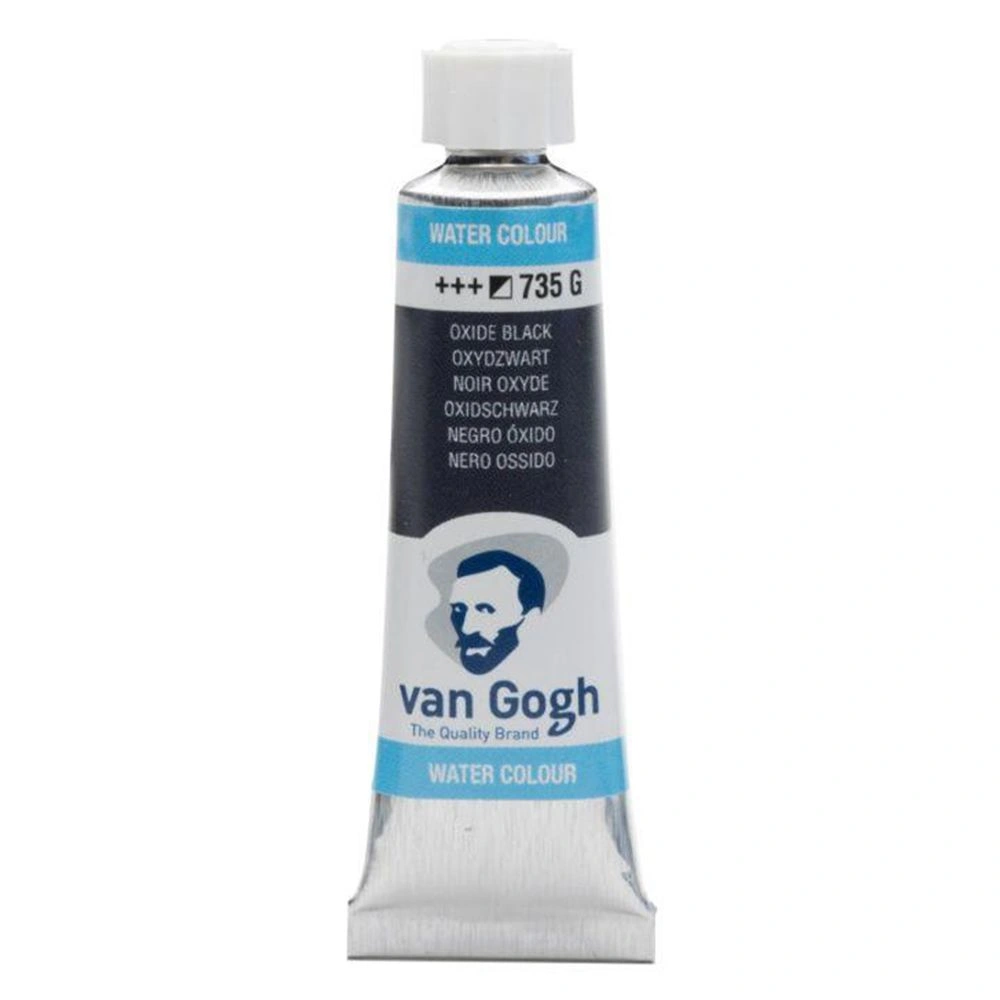 Краски акварельные "Van Gogh", 735 оксид черный, 10 мл