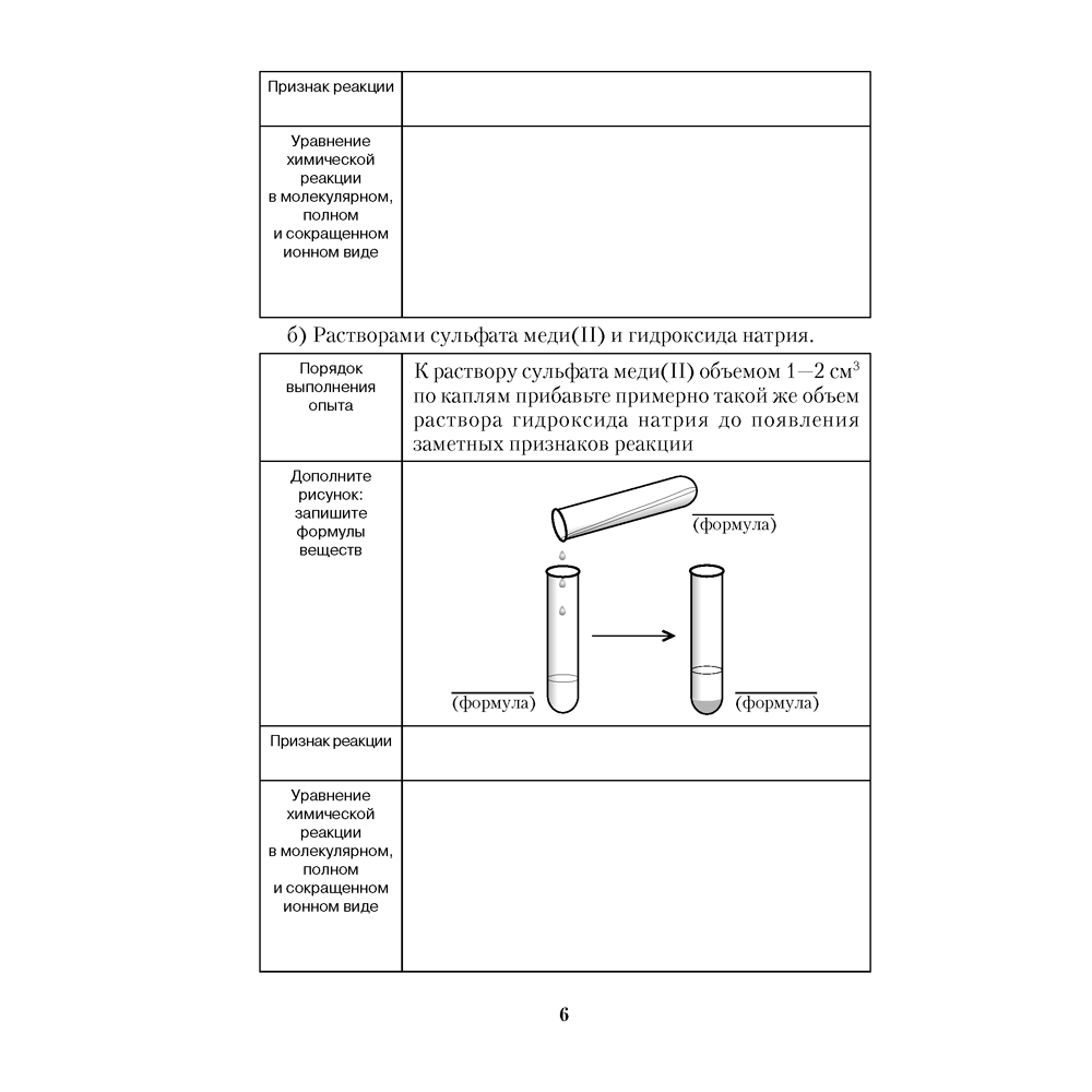 Химия. 9 класс. Тетрадь для практических работ (+ лабораторные опыты), Сечко О.И. - 5