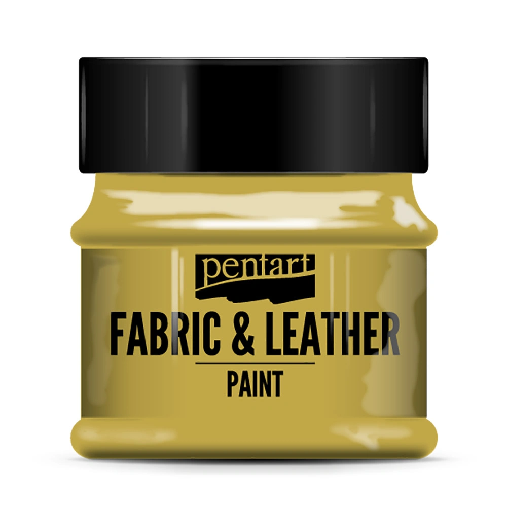 Краска для текстиля "Pentart Fabric & Leather paint", 50 мл, золото