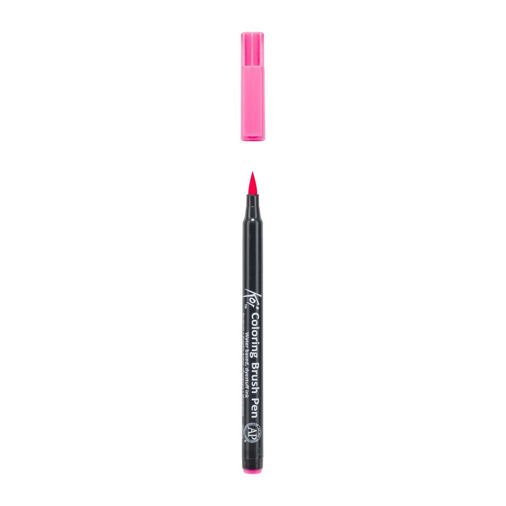 Маркер акварельный "Koi Color Brush", розовый - 3