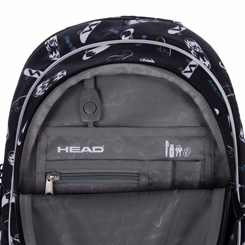 Рюкзак молодежный "Head just ride", чёрный - 8