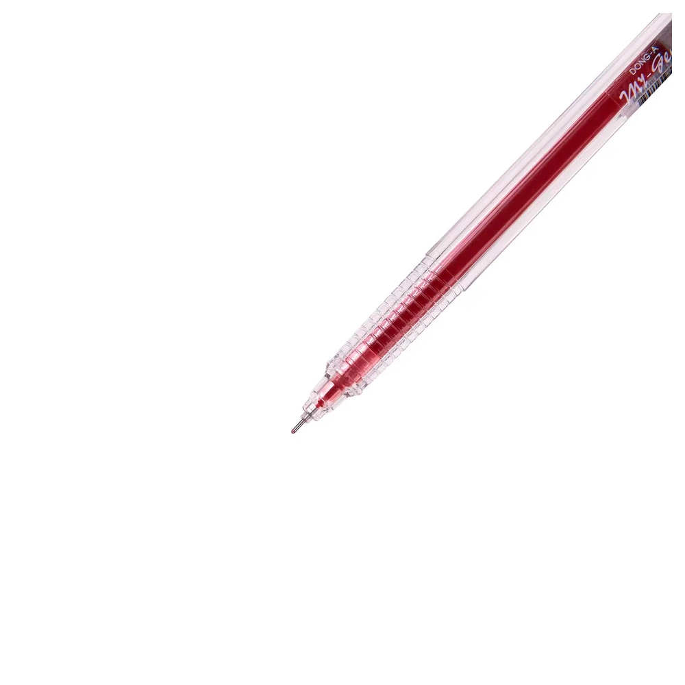 Ручка гелевая "My-Gel Standard", 0.5 мм, прозрачный, стерж. красный - 4