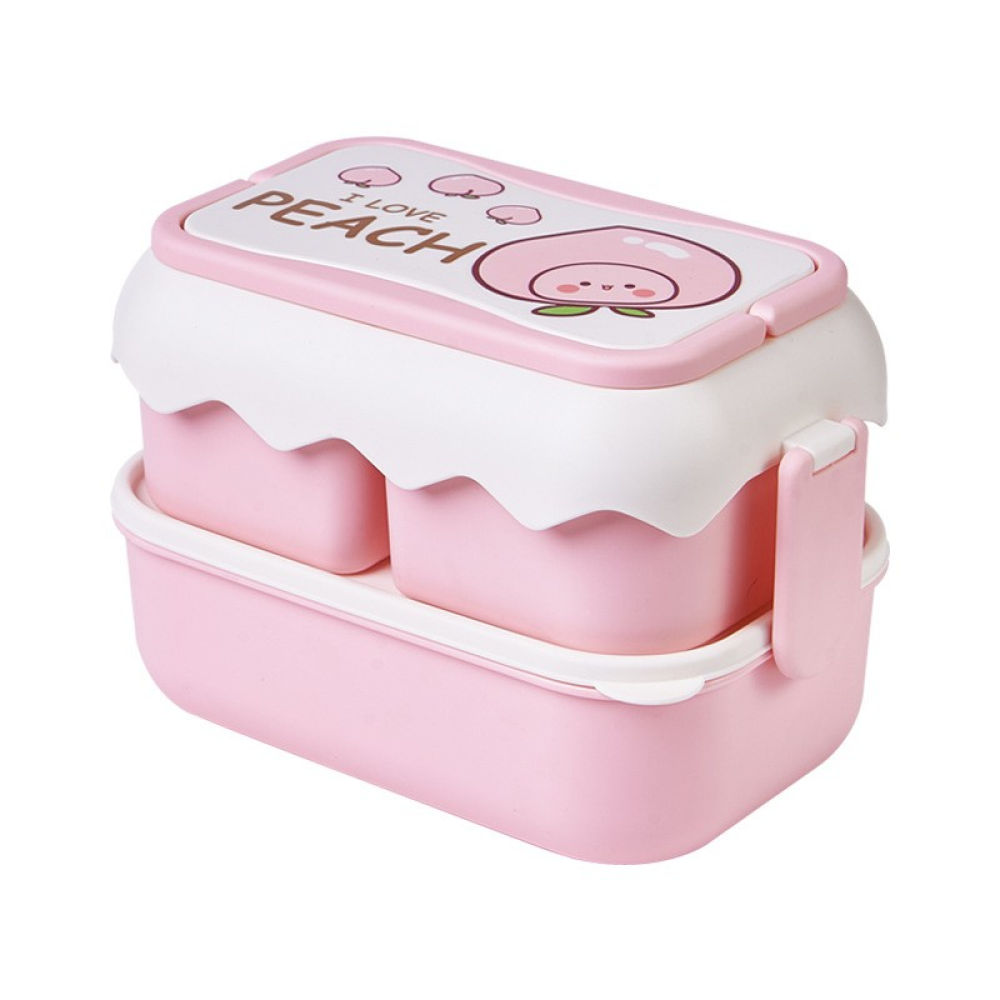 Контейнер д/еды "I love Peach", розовый - 6