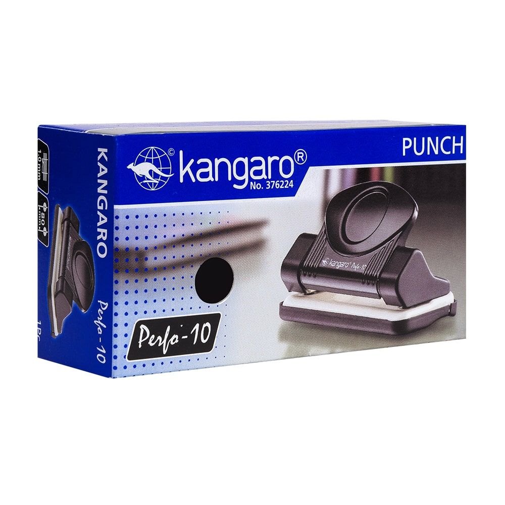 Дырокол Kangaro "Perfo-10", 10 листов, черный - 3